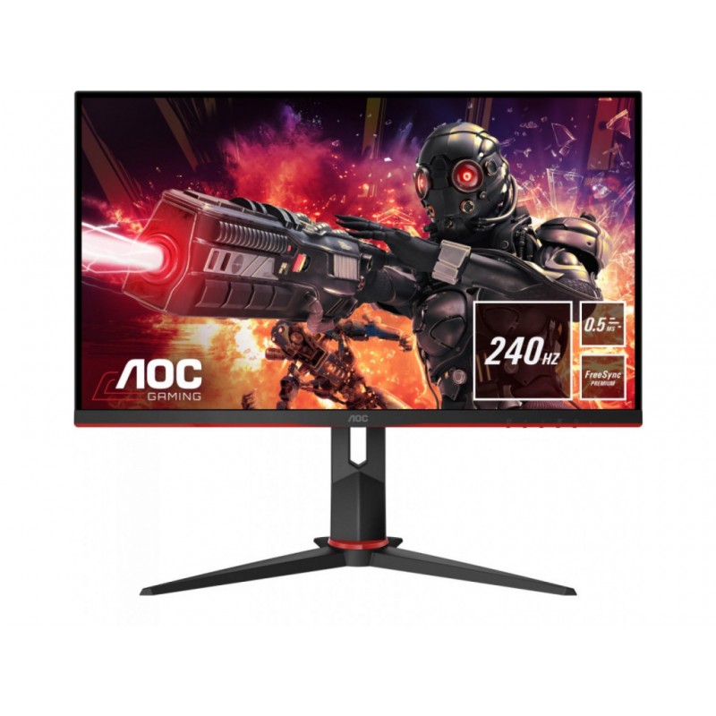 Монитор 23.8" AOC 24G2ZU/BK, 1920x1080, IPS, 240Hz (HDMI, DP)
