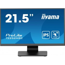 Монитор 21.5" Iiyama ProLite T2252MSC-B2, 1920x1080 IPS Touch, Speakers (HDMI, DP)