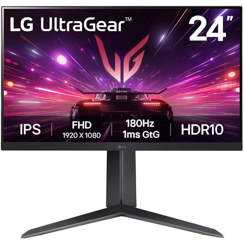 Монитор 23.8" LG 24GS65F-B, 1920x1080, IPS, 180Hz (HDMI, DP)