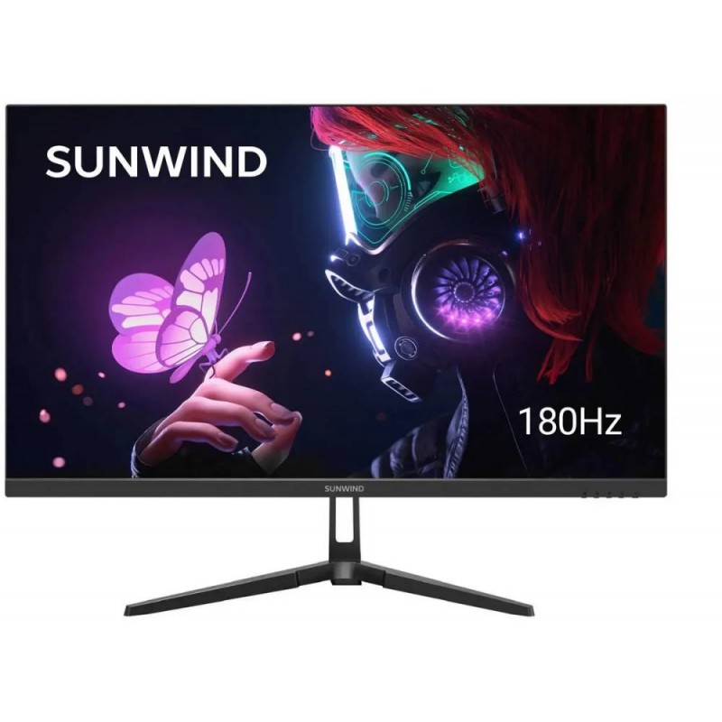 Монитор 24.5" SunWind SM-25FI401 (SM25SG01), 1920x1080, IPS, 180Hz (HDMI, DP)