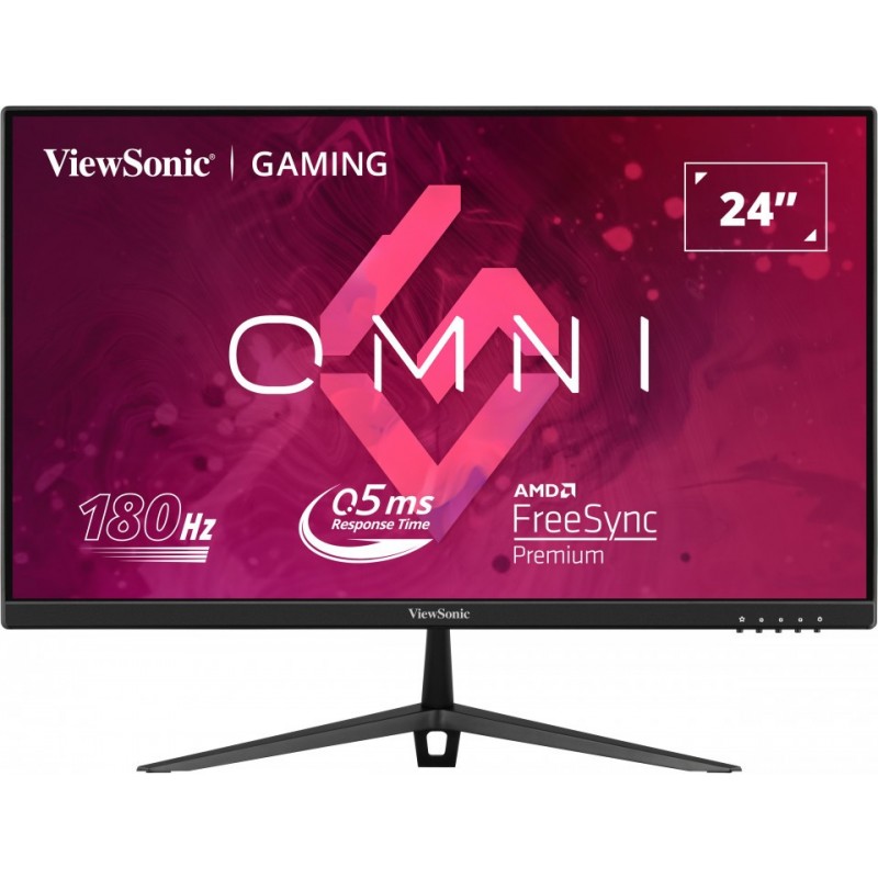 Монитор 23.8" ViewSonic VX2428, 1920x1080, IPS, 180Hz, Speakers (2xHDMI, DP)