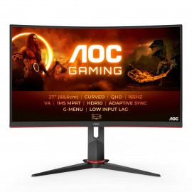 Монитор 27" AOC CQ27G2S, 2560x1440, VA, 165Hz (2xHDMI, DP)