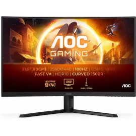 Монитор 31.5" AOC CQ32G4VE, 2560x1440, VA, 180Hz, Speakers (2xHDMI, DP)