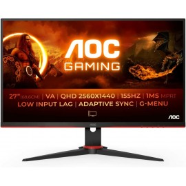 Монитор 27" AOC Q27G2E, 2560x1440, VA, 155Hz (2xHDMI, DP)