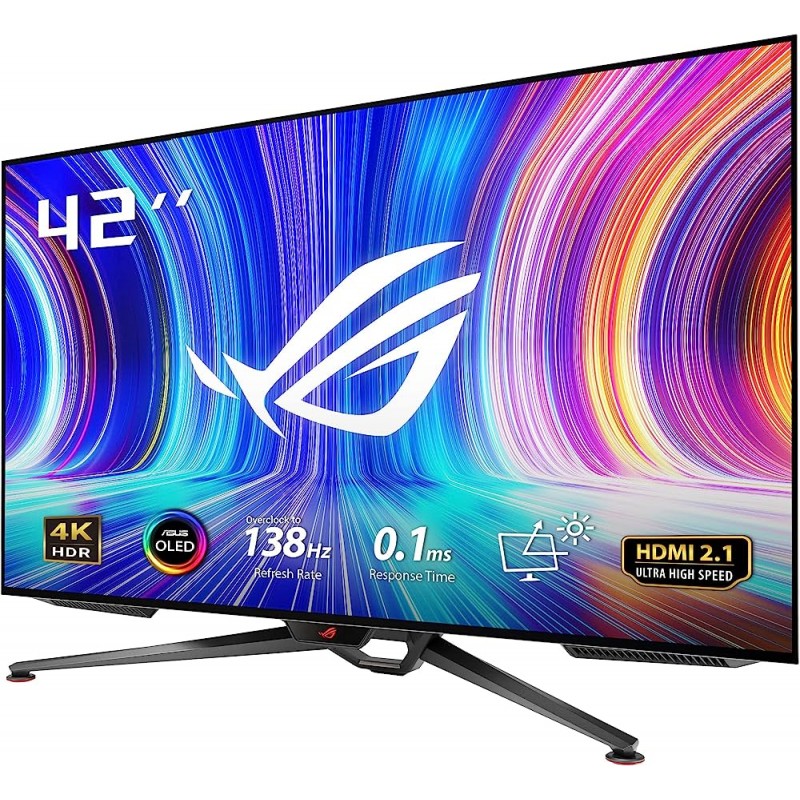 Монитор 41.5" Asus ROG Swift PG42UQ, 3840x21060, OLED, 138Hz, Speakers (4xHDMI, DP)