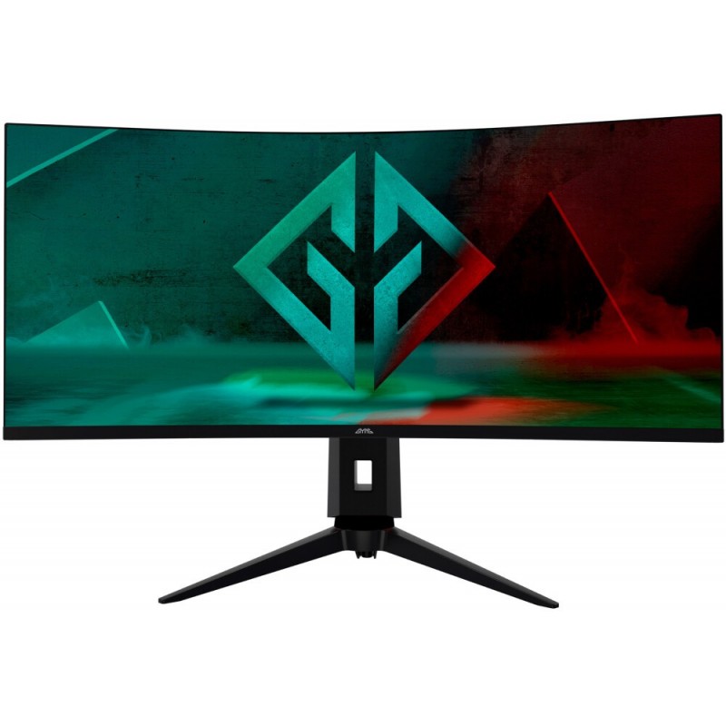 Монитор 34" GMNG GM-34C11W, 3440x1440, VA, 165Hz, Speakers (2xHDMI, 2xDP)