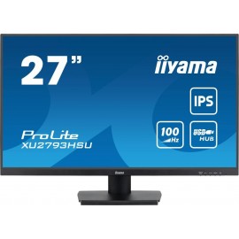 Монитор 27" Iiyama XU2793HSU-B6, 1920x1080, IPS, 100Hz, Speakers (HDMI, DP)