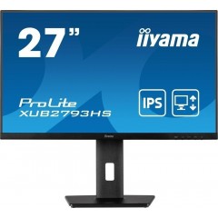 Монитор 27" Iiyama ProLite XUB2793HS-B6, 1920x1080, IPS, 100Hz, Speakers (HDMI, DP)