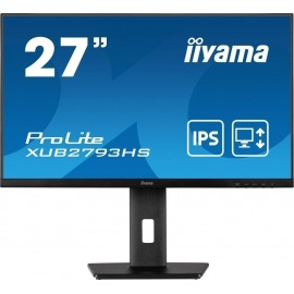 Монитор 27" Iiyama ProLite XUB2793HS-B6, 1920x1080, IPS, 100Hz, Speakers (HDMI, DP)