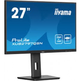 Монитор 27" Iiyama ProLite XUB2797QSN-B1, 1920x1080, IPS, 100Hz, Speakers (HDMI, DP, USB Type-C)