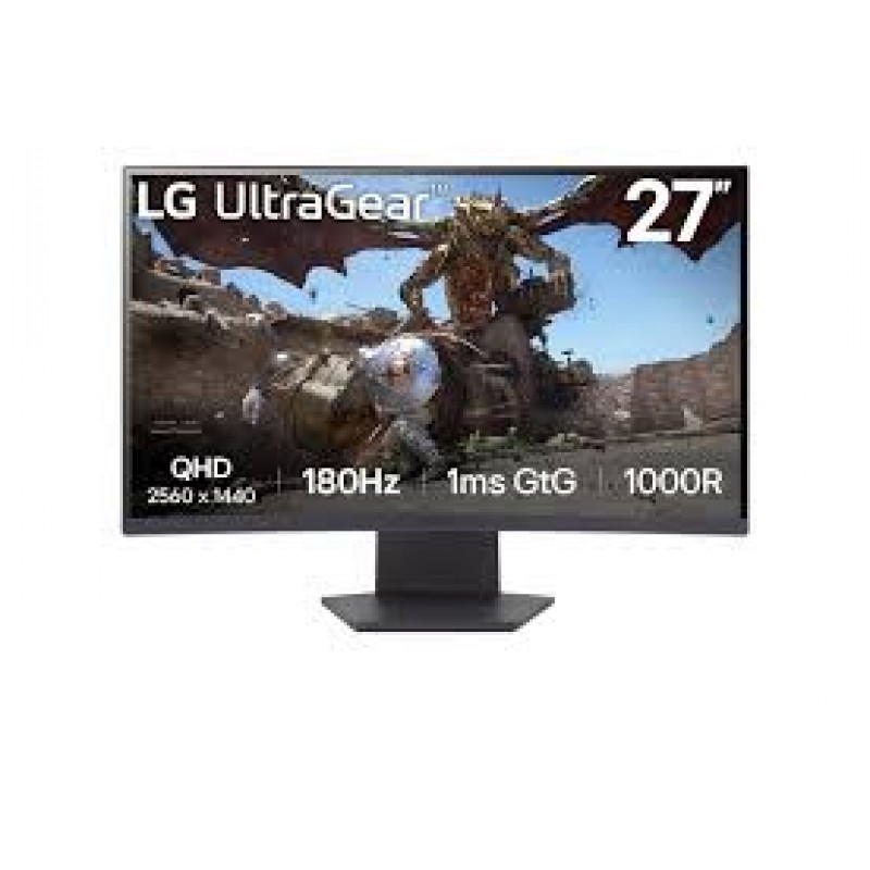 Монитор 27" LG 27GS60QC-B, 2560x1440, VA, 180Hz (2xHDMI, DP)