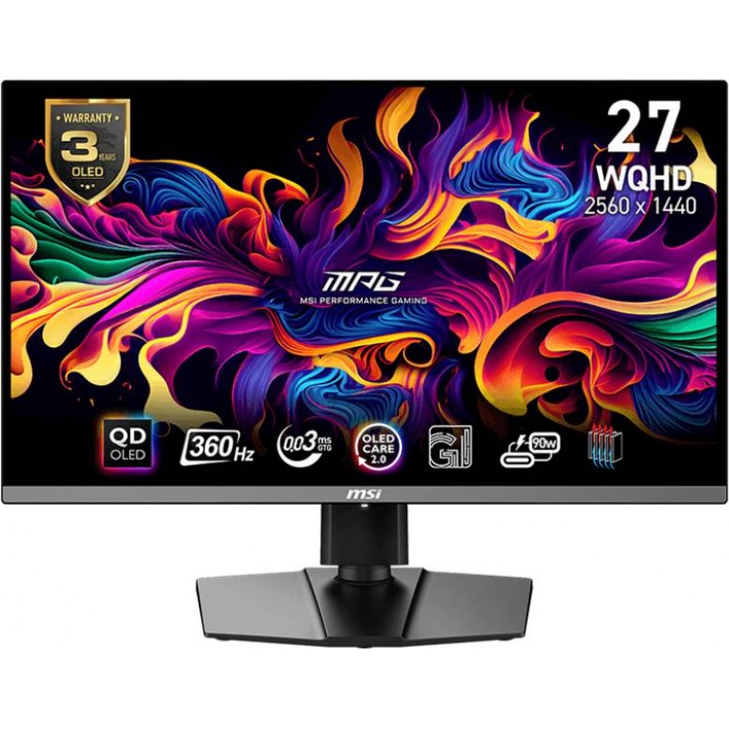 Монитор 26.5" MSI MPG 271QRX, 2560x1440 QD-OLED, 360Hz (2xHDMI, DP, USB Type-C)
