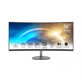 Монитор 34" MSI Pro MP341CQ, 3440x1440, VA, 100Hz, Speakers (2xHDMI, DP) (9S6-3PB2CT-027)