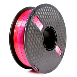 Филамент Gembird 3DP-PLA-SK-01-RP, 1.75 мм, 1 кг, красный/фиолетовый