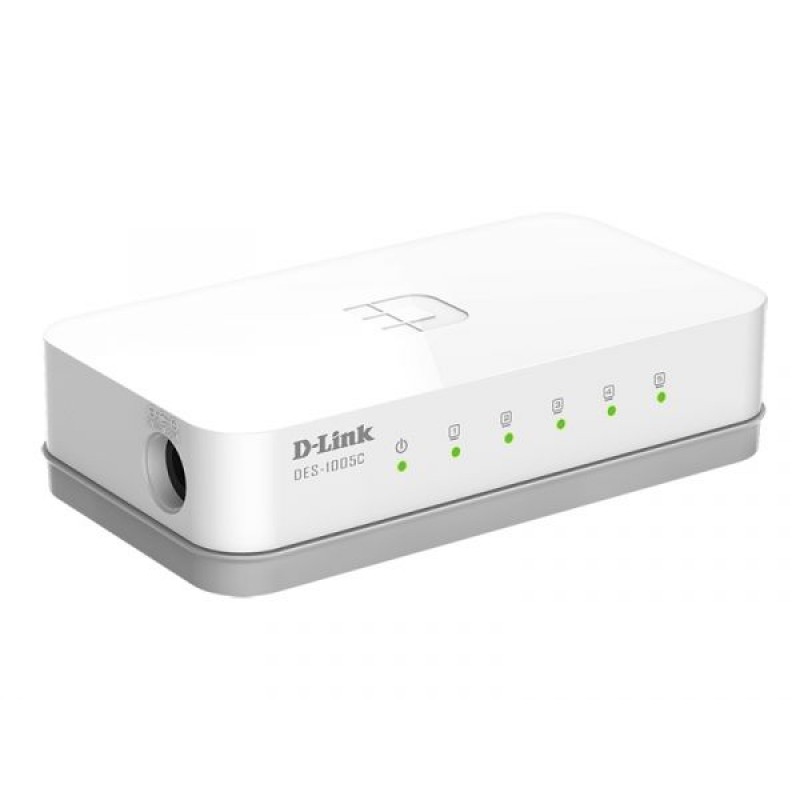 Коммутатор D-Link DES-1005C/B1A, 5xLAN 100Mbps