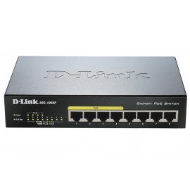 Коммутатор D-Link DGS-1008P/E1A, 8xLAN 1Gbps, (4xLAN PoE)