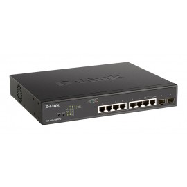 Коммутатор D-Link DGS-1100-10MPPV2/A3A, 8xLAN 1Gbps, 2xSFP