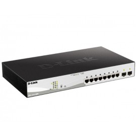 Коммутатор D-Link DGS-1210-10MP/FL, 8xLAN 1Gbps, 2xSFP, PoE