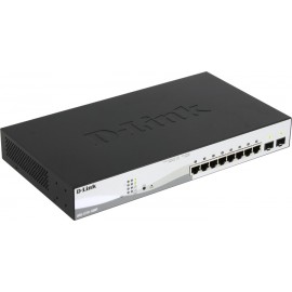 Коммутатор D-Link DGS-1210-10MP/F1A, 8xLAN 1Gbps, 2xSFP