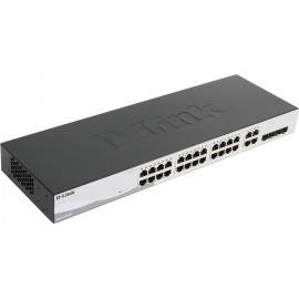 Коммутатор D-Link DGS-1210-28P/F1A, 24xLAN 1Gbps, 4 SFP,  PoE+