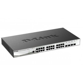 Коммутатор D-Link DGS-1210-28X/ME/B1B, 24xLAN 1GBps, 4xCombo 10G/SFP+