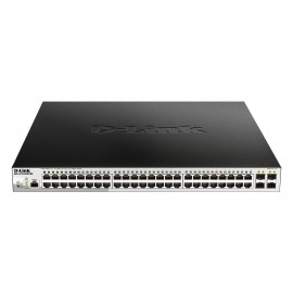 Коммутатор D-Link DGS-1210-52MP/ME/B2A, 48xLAN 1Gbps, 4xSFP,  PoE