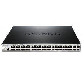 Коммутатор D-Link DGS-1210-52P/ME/B1A, 48xLAN 1Gbps, 4 SFP,  PoE