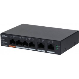 Коммутатор Dahua DH-CS4006-4GT-60, 4xLAN 1Gbps, 2xSFP PoE