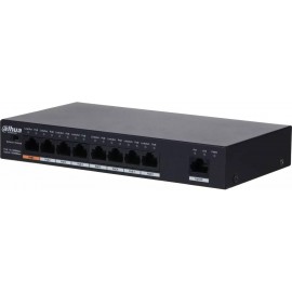 Коммутатор Dahua DH-PFS3009-8ET1GT-96, 8xLAN 100Mbps, 1xLAN 1Gbps