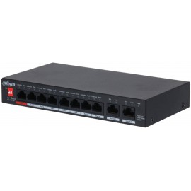 Коммутатор Dahua DH-PFS3010-8GT-96, 10xLAN 100Mbps, PoE