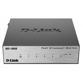 Коммутатор D-Link DES-1005D/O2B, 5xLAN 100Mbps