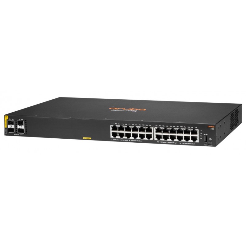 Коммутатор HP Aruba 6100 (JL677A), 24xLAN 1Gbps, 4xSFP+