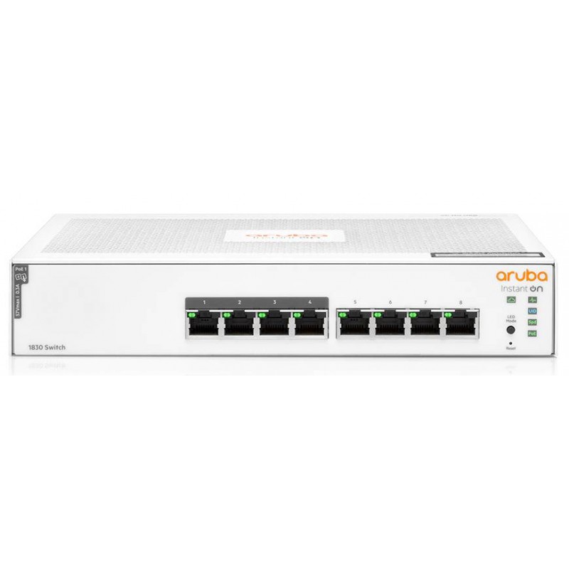 Коммутатор HP Aruba Instant On 1830 8G (JL811A), 8xLAN 1Gbps