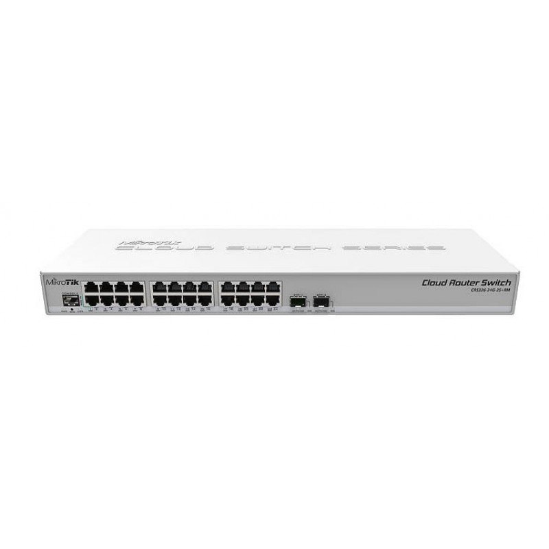 Коммутатор Mikrotik Cloud Router Switch CRS326-24G-2S+RM, 24xLAN 1Gbps, 2xSFP