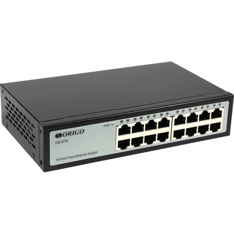 Коммутатор ORIGO OS1216/A1A, 16xLAN 100Mbps