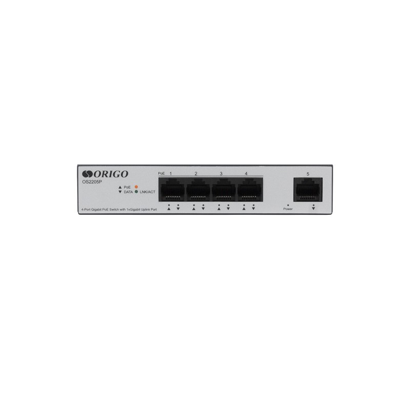 Коммутатор ORIGO OS2205P/60W/A1A, 5xLAN 1Gbps, PoE+