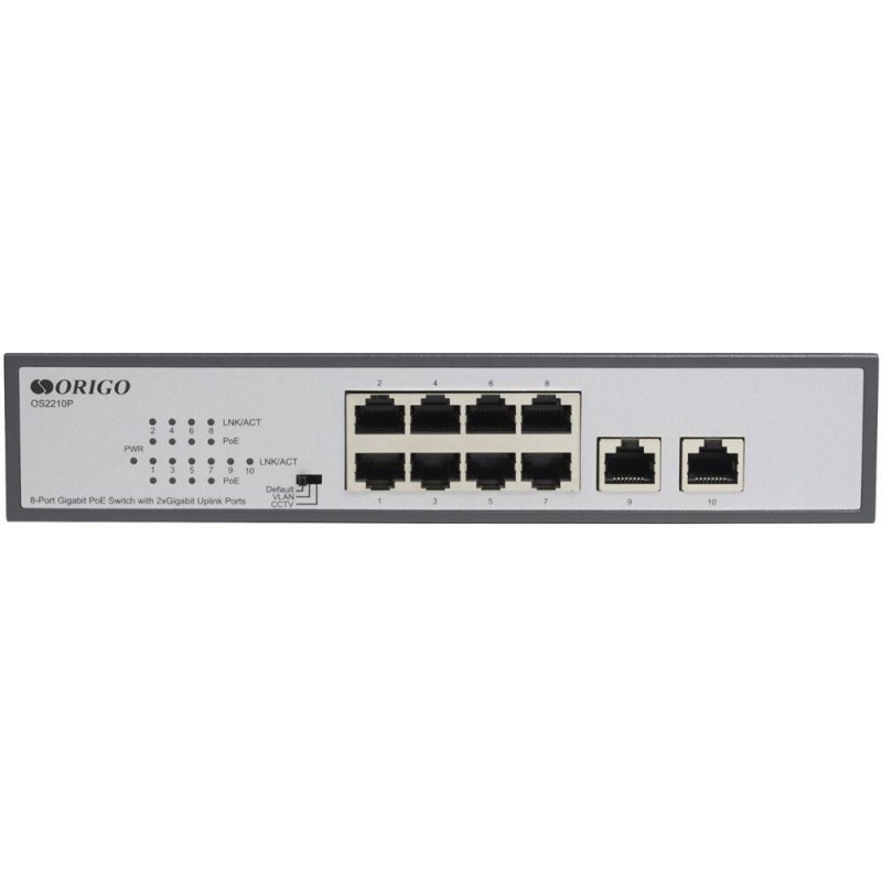 Коммутатор ORIGO OS2210P/120W/A1A, 10xLAN 1Gbps, PoE+