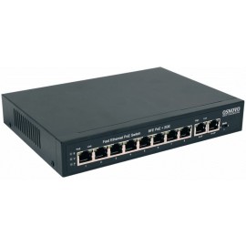 Коммутатор Osnovo SW-20820(120W), 8xLAN 100Mbps, 2xLAN 1Gbps