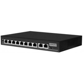 Коммутатор Osnovo SW-21000/A(120W), 8xLAN 100Mbps, 2xUplink, PoE