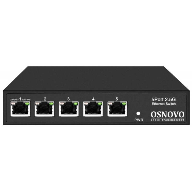Коммутатор Osnovo SW-5D-1(60W), 6xLAN 2.5Gbps, PoE