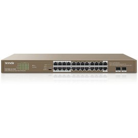 Коммутатор Tenda TEG1126P-24-410W, 24xLAN 1Gbps, 2xSFP, PoE+