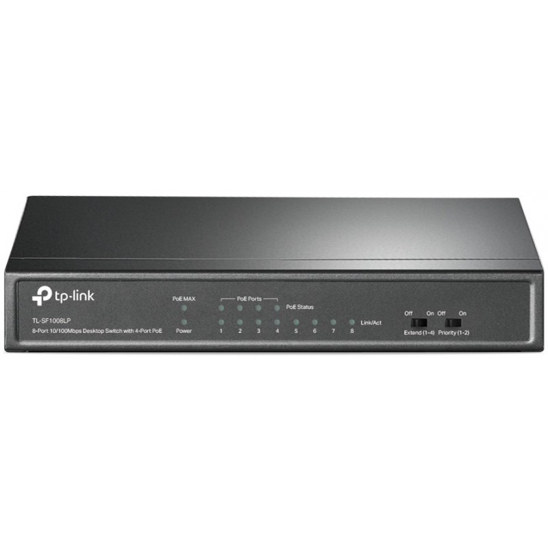 Коммутатор TP-Link TL-SF1008LP, 8xLAN 100Mbps, PoE