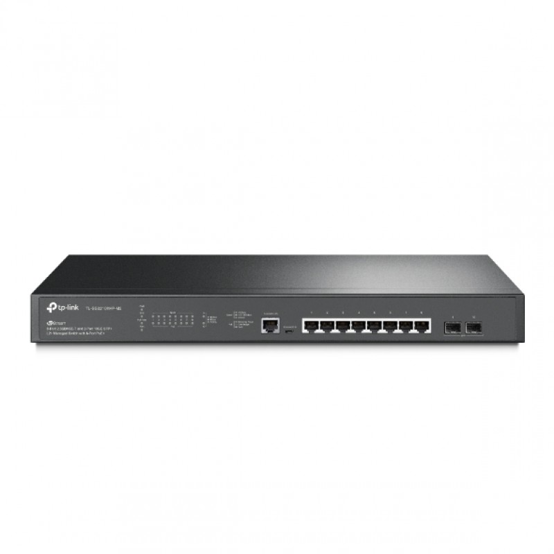 Коммутатор TP-Link TL-SG3210XHP-M2, 8xLAN 1Gbps, 2xSFP+