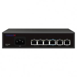 Коммутатор Trassir TR-NS1206-65-4POE, 6xLAN 100Mbps, PoE