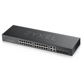 Коммутатор ZyXEL GS1920-24v2, 24xLAN 1GBbps, 4xCombo (1GBps/SFP)