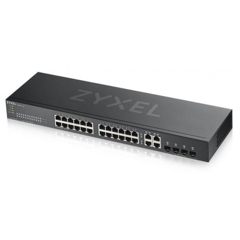 Коммутатор ZyXEL GS1920-24v2, 24xLAN 1GBbps, 4xCombo (1GBps/SFP)