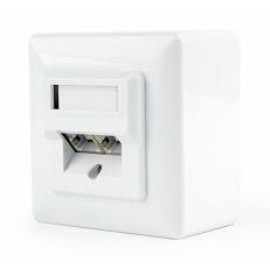 Розетка сетевая внешняя RJ-45, Gembird/Cablexpert MWS-2S6-01, кат. 6