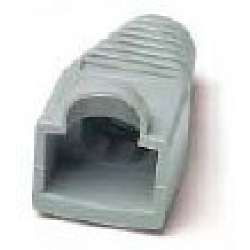 Колпачок изолирующий для коннектора RJ-45, Hyperline BOOT-GY-10, серый, 10шт