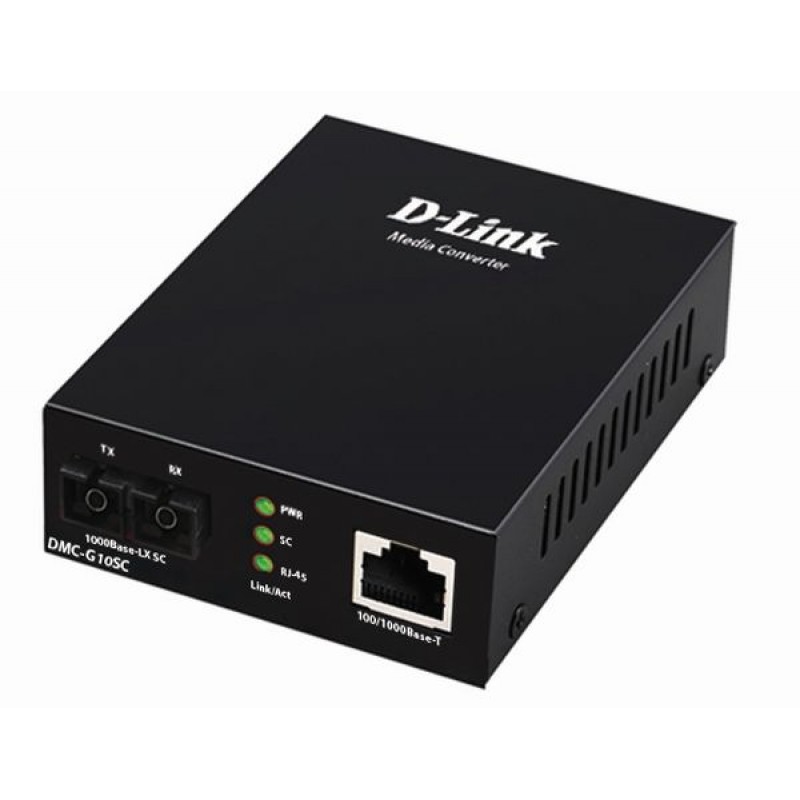 Медиаконвертер D-Link DMC-G10SC/A1A, 1000BASE-T to 1000BASE-LX
