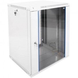 Шкаф коммутационный ЦМО ШРН-ЭКОНОМ (ШРН-Э-15.500) настенный 15U 600x520мм пер.дв.стекл 75кг серый 470мм 23.1кг 180град. 746мм ШРН-Э-15.500